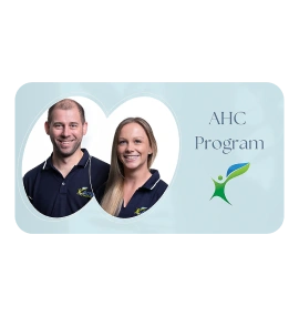 AHC online programs card with Nathan and Raeya smiling