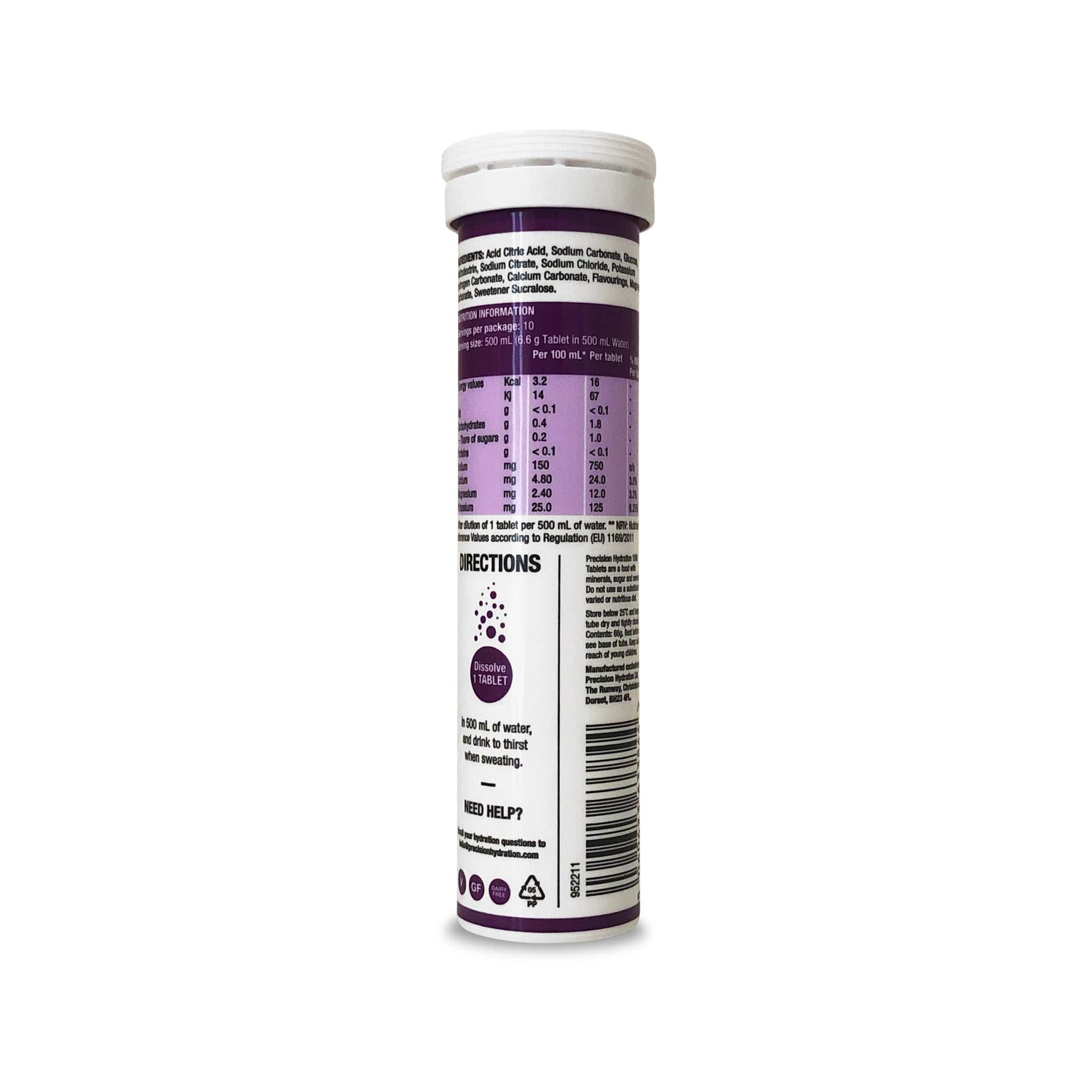 Precision Hydration PH 1500 Effervescent Electrolyte Tablets 