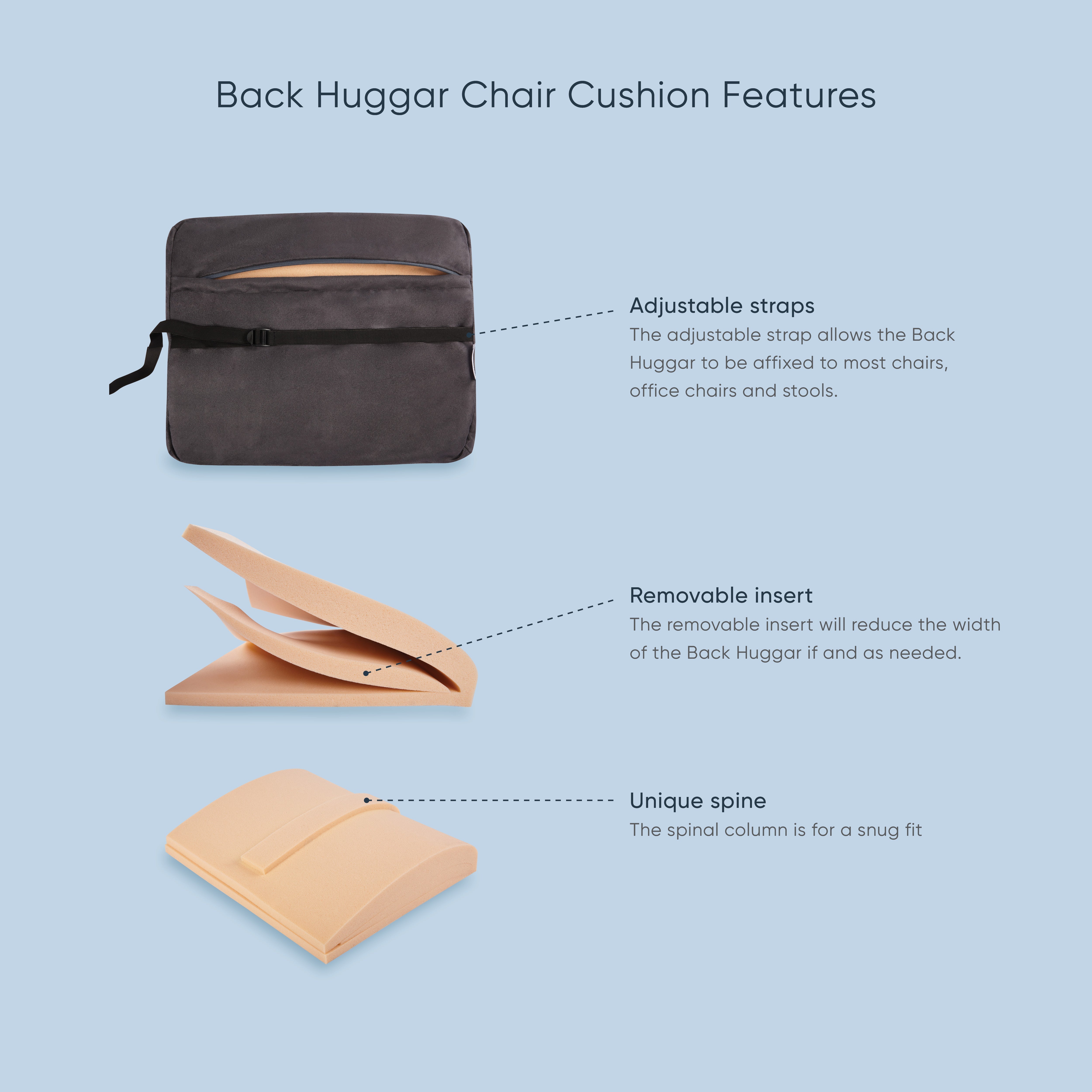 Back Huggar Seat Cushion
