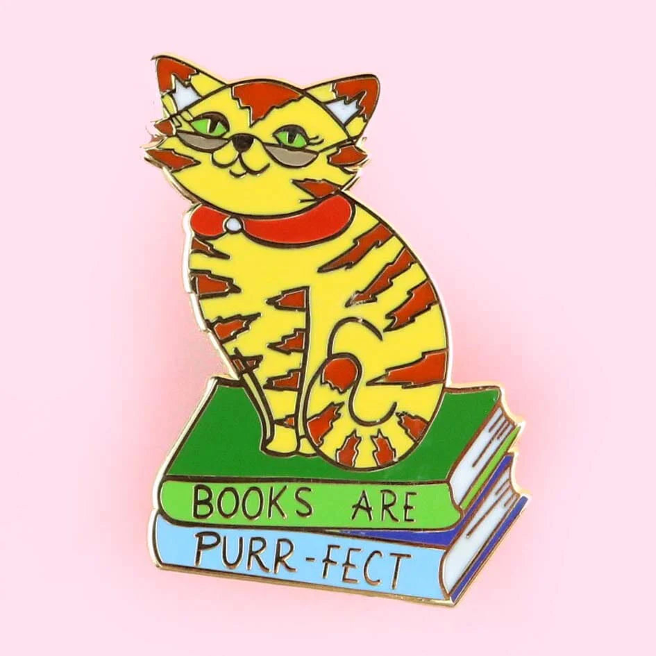 Books Are Purr-fect Lapel Pin