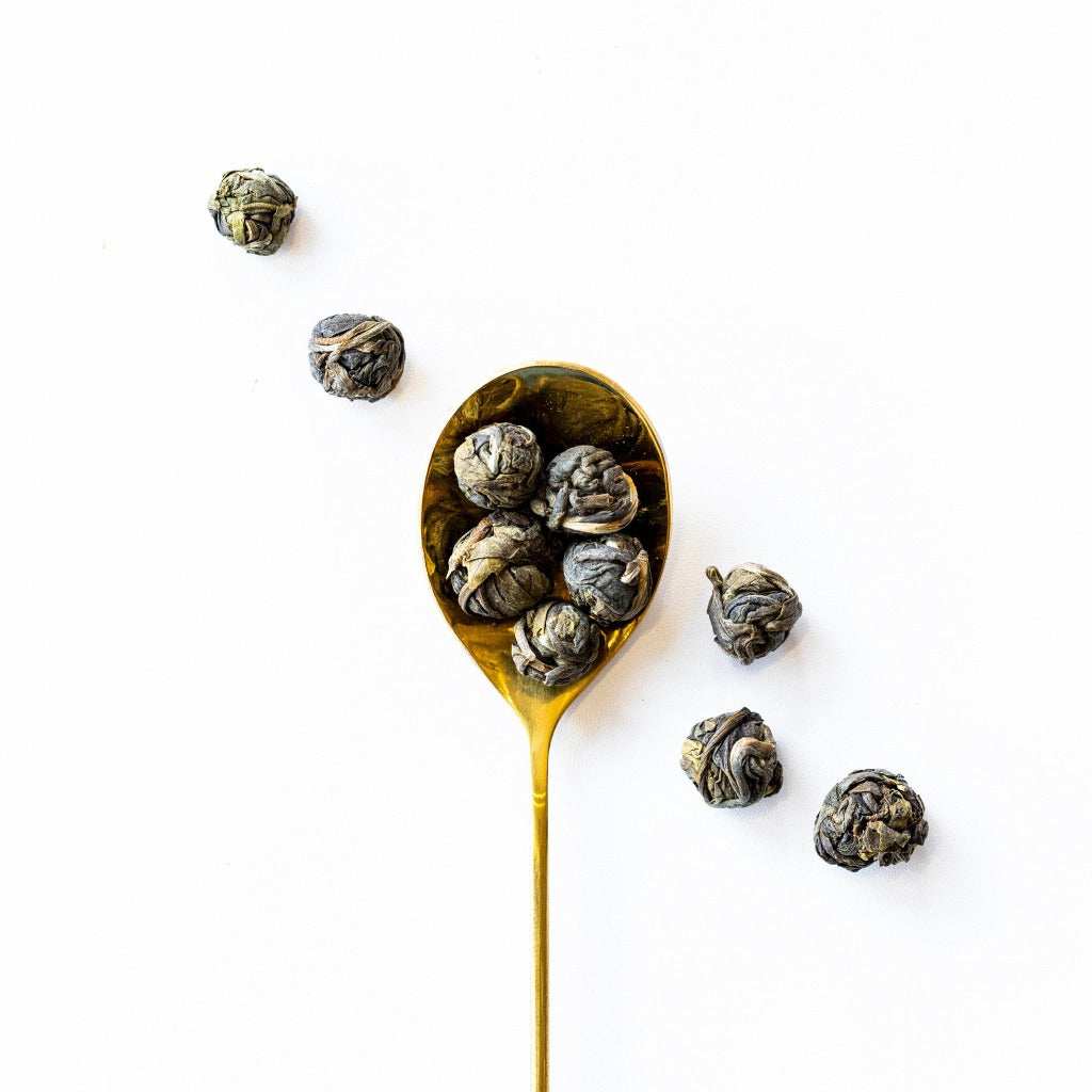 Jasmine Pearls hand-rolled green tea
