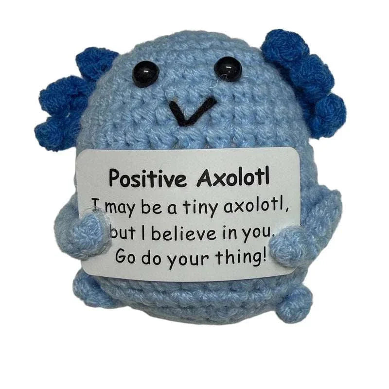 Mini hand crochet plush animals, small handmade crochet pocket-sized plush for encouragement and gifts