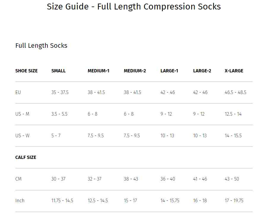 Compression Socks - VECTR CUSHION FULL LENGTH SOCK (15-20 mmhg at base of foot, 20-30 mmhg 