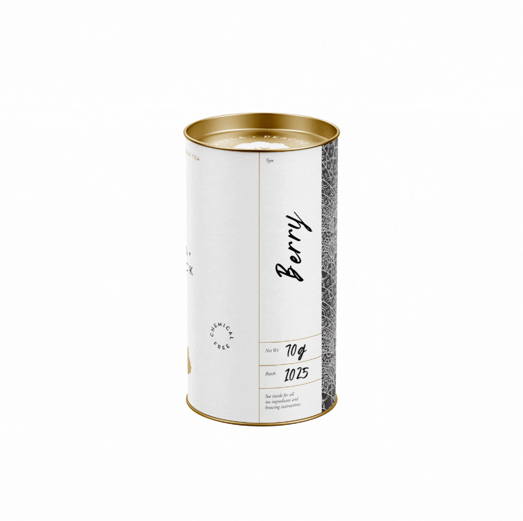 Impala & Peacock Berry Antioxidant tea canister