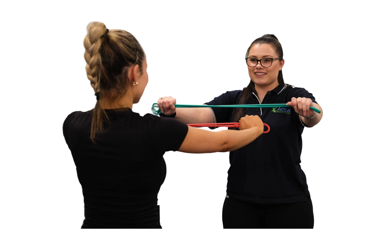 Active Health Exercise Physiology staff doing in-person exercises