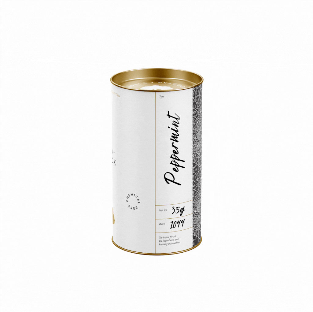 Impala & Peacock Premium Peppermint tea canister