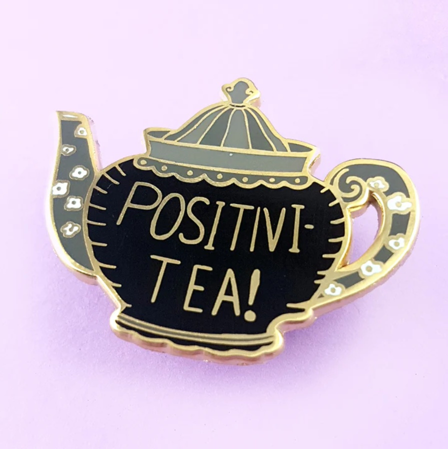 Positivi-Tea-Pot Lapel Pin 